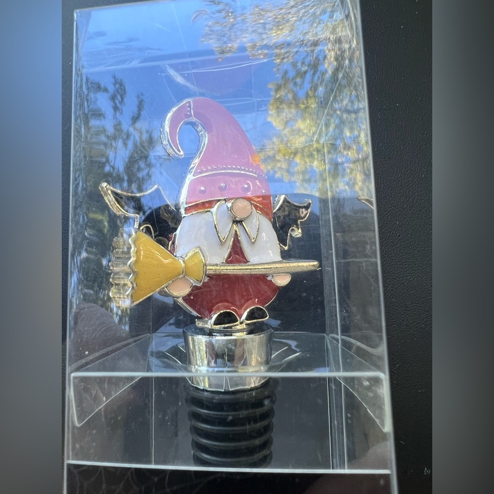 Halloween Gnome Wine Bottle Stopper